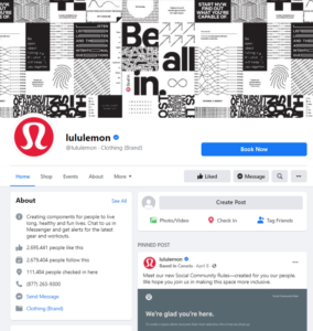 Lululemon Page