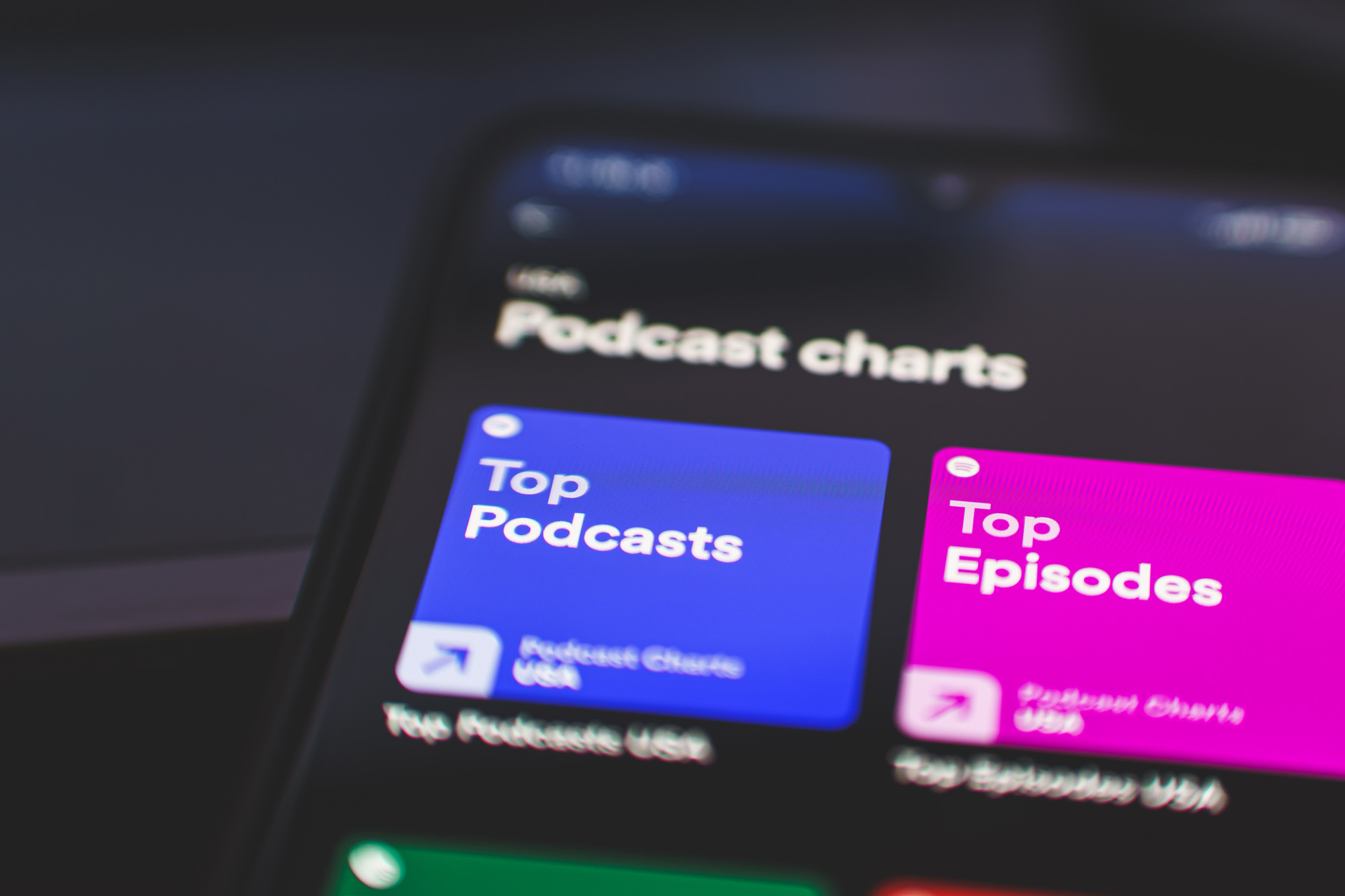 Top Podcasts are shown on Spotify app | Spotify now has CTA cards for podcast ads