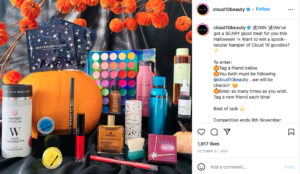 Cloud10beauty Halloween giveaway