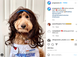 Progressive Insurance Instagram post